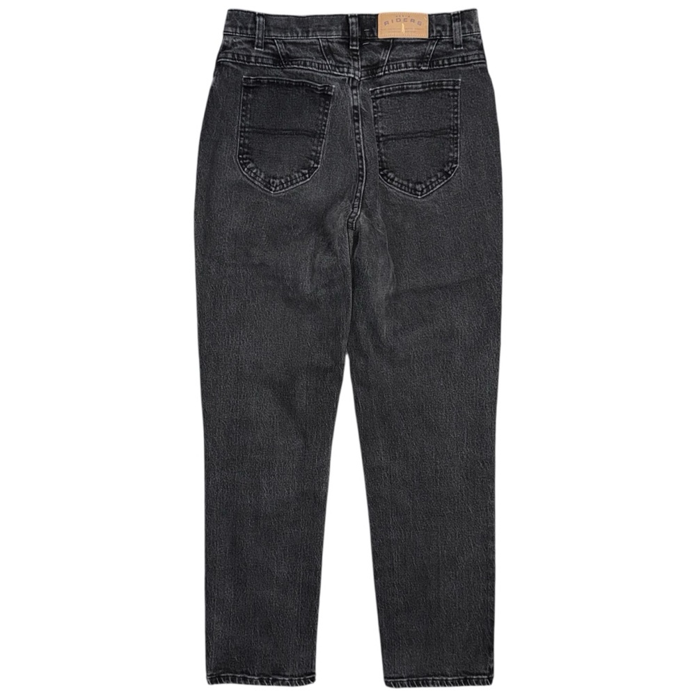 Vintage 90s Lee Riders High Rise Mom Jeans Tapered Black Denim Sz 10 (30x30.5)